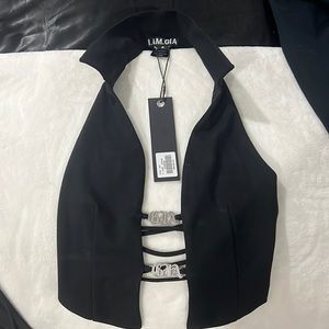 I AM GIA Black Piper Vest